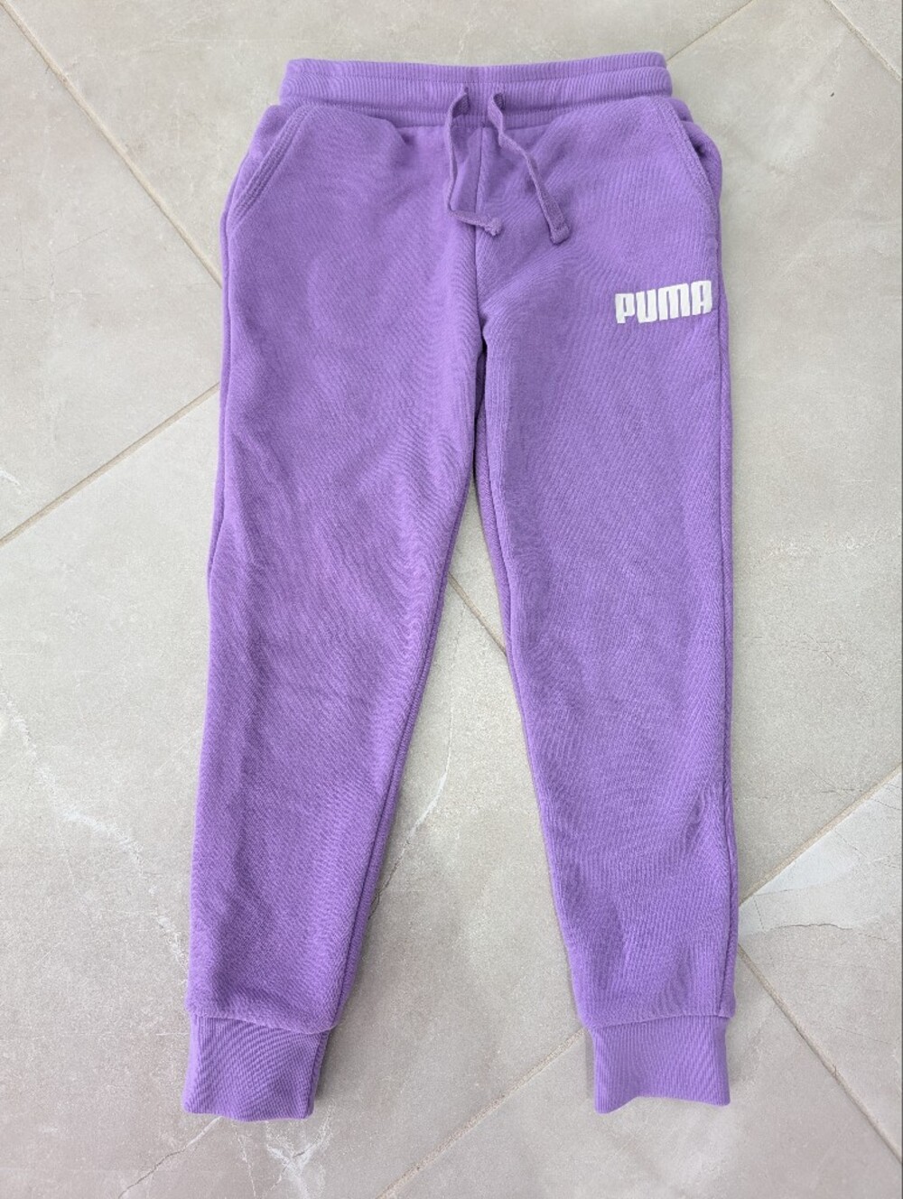 2/$25 PUMA Purple Fleece-Lined Joggers – Girls 6/6X